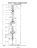 BASKET DRIVE AND BRAKE Diagram and Parts List for GLHA7900W2  Whirlpool Washer