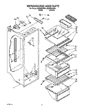 REFRIGERATOR LINER Diagram and Parts List for ED20PKXAN01  Whirlpool Refrigerator