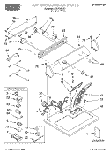 TOP AND CONSOLE, LIT/OPTIONAL Diagram and Parts List for RGS7646JQ1  Roper Dryer