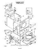 SECTION Diagram and Parts List for LE5725XPW0  Whirlpool Dryer