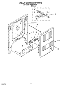 REAR CHASSIS PARTS, MISCELLANEOUS PARTS Diagram and Parts List for YKGRC608LS0  KitchenAid Range