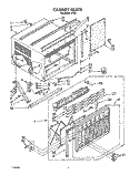 CABINET Diagram and Parts List for R153  Whirlpool Air Conditioner