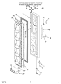 FREEZER DOOR Diagram and Parts List for 2VED21ZKFW00  Whirlpool Refrigerator