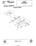 CONSOLE Diagram and Parts List for DP3840XPN1  Whirlpool Dishwasher
