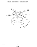 LOWER WASH ARM AND STRAINER Diagram and Parts List for KUDS21MS1  KitchenAid Dishwasher