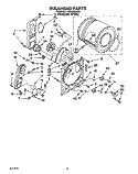 SECTION Diagram and Parts List for LGR4434AQ0  Whirlpool Dryer