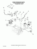 OVEN INTERIOR PARTS Diagram and Parts List for MT4078SPB4  Whirlpool Microwave