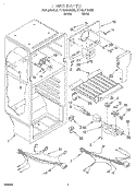 LINER, LIT/OPTIONAL Diagram and Parts List for RT14HDXDW05  Roper Refrigerator