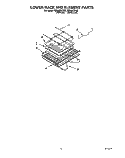LOWER RACK AND ELEMENT, LITERATURE Diagram and Parts List for RE960PXYN0  Whirlpool Microwave Oven Combo