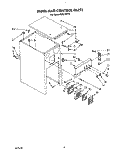 PANEL AND CONTROL Diagram and Parts List for KUCC151T4  KitchenAid Trash Compactor