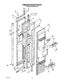 FREEZER DOOR Diagram and Parts List for KSSS36DWW01  KitchenAid Refrigerator