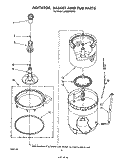AGITATOR, BASKET AND TUB Diagram and Parts List for LA8800XSW0  Whirlpool Washer