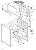 DOOR PARTS Diagram and Parts List for ET8WTMXKQ04  Whirlpool Refrigerator