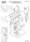 SECTION Diagram and Parts List for LEV7848DZ1  Whirlpool Dryer