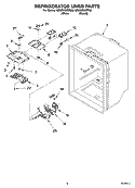 REFRIGERATOR LINER PARTS Diagram and Parts List for GB2SHKXMQ00  Whirlpool Refrigerator