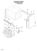 CHASSIS Diagram and Parts List for KDRP463LSS0  KitchenAid Range