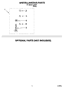 MISCELLANEOUS  PARTS, OPTIONAL PARTS (NOT INCLUDED) Diagram and Parts List for IL44000  Inglis Washer