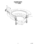HEATER Diagram and Parts List for KUDA23ZY0  KitchenAid Dishwasher