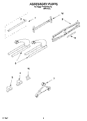 ACCESSORY Diagram and Parts List for PVWM600LY0  Whirlpool Cabinet