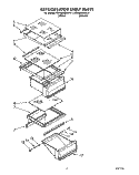 REFRIGERATOR SHELF Diagram and Parts List for KSRS25QXAL11  KitchenAid Refrigerator