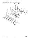 CONTROL PANEL, LIT/OPTIONAL Diagram and Parts List for KEBS246YBL0  KitchenAid Wall Oven