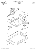 SECTION Diagram and Parts List for WBC31022  Whirlpool Cooktop