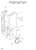 REFRIGERATOR LINER Diagram and Parts List for KSBS25FJBT01  KitchenAid Refrigerator