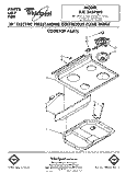 COOKTOP Diagram and Parts List for RJE345PW0  Whirlpool Range