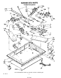 BURNER BOX PARTS Diagram and Parts List for KGCS100SWH0  KitchenAid Cooktop