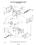 AIRFLOW AND CONTROL Diagram and Parts List for X07502V0  Roper Air Conditioner