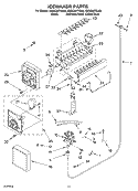 ICEMAKER Diagram and Parts List for KBRC36FKB00  KitchenAid Refrigerator