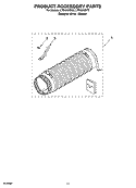 PRODUCT ACCESSORY PARTS Diagram and Parts List for LTG5243DT6  Whirlpool Washer Dryer Combo