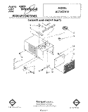 SECTION Diagram and Parts List for ACC602XT0  Whirlpool Air Conditioner