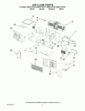 AIR FLOW PARTS Diagram and Parts List for WMH2175XVQ2  Whirlpool Microwave
