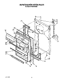 REFRIGERATOR DOOR, LIT/OPTIONAL Diagram and Parts List for ET18ZKXWW00  Whirlpool Refrigerator