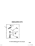 MISCELLANEOUS Diagram and Parts List for LA8580XWF2  Whirlpool Washer