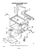 CABINET AND STIRRER Diagram and Parts List for MW8570XR0  Whirlpool Microwave