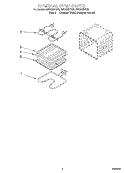 INTERNAL OVEN Diagram and Parts List for RBD306PDZ9  Whirlpool Wall Oven