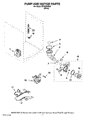 PUMP AND MOTOR PARTS, OPTIONAL PARTS (NOT INCLUDED) Diagram and Parts List for MFW9600SQ0  Whirlpool Washer