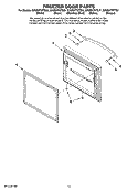 FREEZER DOOR PARTS Diagram and Parts List for GX5SHTXTB01  Whirlpool Refrigerator
