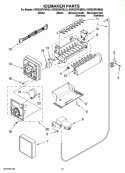 ICEMAKER PARTS, OPTIONAL PARTS (NOT INCLUDED) Diagram and Parts List for KSRS25RVMK03  KitchenAid Refrigerator