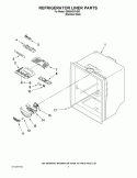 REFRIGERATOR LINER PARTS Diagram and Parts List for GB9SHDXVS02  Whirlpool Refrigerator