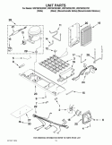 UNIT PARTS Diagram and Parts List for WSF26C3EXB01  Whirlpool Refrigerator