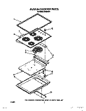 BUILT-IN COOKTOP Diagram and Parts List for RC8600XV1  Whirlpool Cooktop