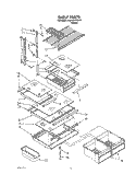 Part Location Diagram of 1124402 Whirlpool Trim, Shelf