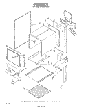 OVEN , LITERATURE Diagram and Parts List for SF0100EKW2  Whirlpool Range