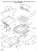 EVAPORATOR, ICE CUTTER GRID AND WATER Diagram and Parts List for JT051CAE1612  Whirlpool Ice Maker