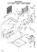 UNIT Diagram and Parts List for GR2SHKXKS01  Whirlpool Refrigerator