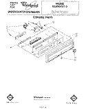 CONSOLE Diagram and Parts List for DU8900XT2  Whirlpool Dishwasher