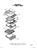 SHELF Diagram and Parts List for RS25AWXXW00  Roper Refrigerator